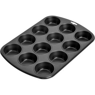 Kaiser Backformen Muffinform Inspiration, (1-tlg), für 12 Muffins oder Cupcakes, Made in Germany schwarz