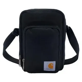Carhartt Umhängetasche Crossbody Zip Bag, Polyester, schwarz, 2 Fächer, 15 x 22 cm, wasserabweisend