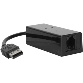 Hamwesh Externes USB 56K-DFÜ-Sprachfax-Datenmodem, USB 2.0-Modem mit V.90 K56-Protokoll und Multi-Software-Kompatibilität für Computer, Laptop, 10, 8, 7, Vista, XP,