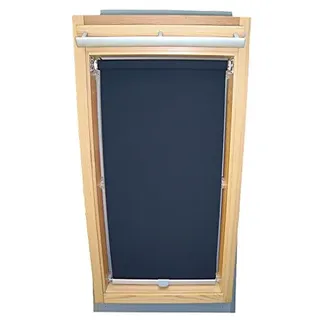 Hochwertiges Sichtschutzrollo Rollo für Velux RHL Y-EP VL Y,VU Y,VKU Y45 dunkelblau // Sichtschutzrollo/Sichtschutz-Rollo/Fensterrollo