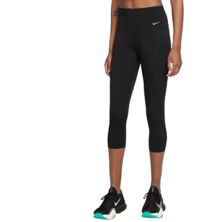 Nike Damen Dri-Fit Universa Medium-Support High-Waisted Cropped Legging schwarz