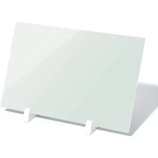 KJoBDwz Magnetische Glaswhiteboard, tragbare doppelseitige White Board-Staffelei-Desktop-Magnetglas-Mini-Memo-Board auf dem Stand, färbenbeständige gehärtete Glaswhiteboard Tragbares Whiteboard