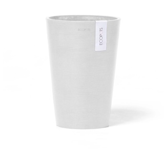 Ecopots Vase Pisa Weiß 21 cm x 30 cm