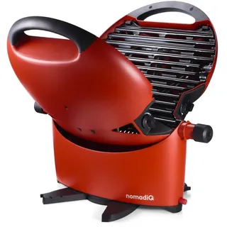 NOMADIQ BBQ Camping | Tischgrill | Compact | 2 Brenner | gasgrill camping | gasgrill balkon Wohnmobil | grillplatte, portable, outdoor, barbecue, outdoor kocher