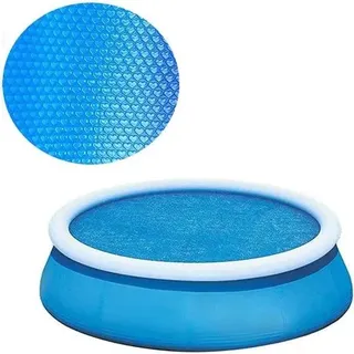 Runde Poolabdeckung (360 Cm), Wärmedämmung, Luftpolsterfolie, Uv-schutz, Poolisolierfolie, Faltbare Solarabdeckung Für Familien-einbaupools