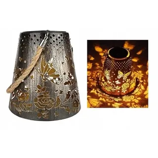 Solar LED Laterne Pendelleuchte Outdoor Garten Laterne