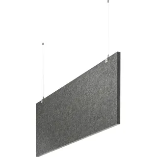 baffel-Set - Deckenträger Farbe: grau, Größe: 200x75x2,5cm