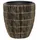 Polyrattan Pflanztopf 28 30 cm braun mit Einsatz