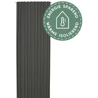 Elbersdrucke Verdunkelungsvorhang Midnight  (140 x 300 cm, 100% Polyester, Grau)