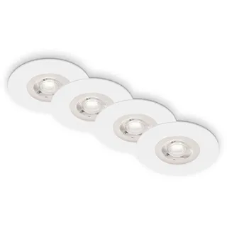 Briloner Einbauleuchte 4er Set (90x25 mm) Weiß
