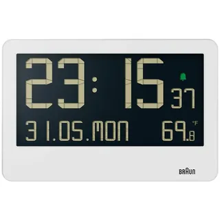 Braun BC14W Digital Wanduhr Wecker 261mm