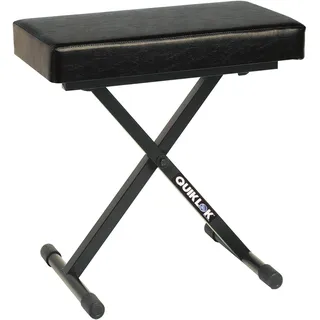 Quik-Lok BX/718Deluxe Klavierbank mit Extra Dickem Sitzkissen 30 x 60 cm