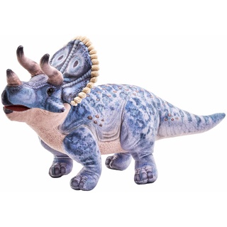 Wild Republic Artist Collection Dino Triceratops, Geschenk für Kinder, 38 cm, Plüschtier, Füllmaterial besteht aus versponnenen recycelten Wasserflaschen