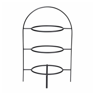 ASA SELECTION Etagere à table ligne noir 3-stufig für 21 cm Teller, Metall, ohne Teller schwarz