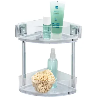 Wenko Vacuum-Loc® Eckregal Quadro Edelstahl 2 Etagen