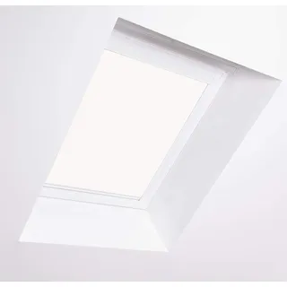 Bloc Jalousien für Velux Dachfenster, weißer Aluminiumrahmen Verdunkelung, MK06