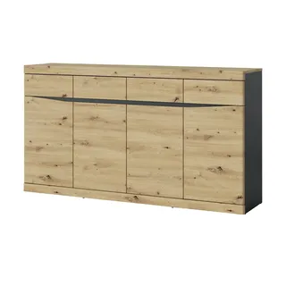 Sideboard  Turino Neo , holzfarben , Maße (cm): B: 168 H: 92,1 T: 39.9