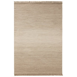 Wollteppich Shilan, benuta, rechteckig, Höhe: 5 mm, Kunstfaser, Berber, Ethno-Style, Wohnzimmer beige|weiß 120 cm x 170 cm x 5 mm