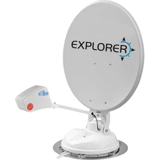 Maxview Explorer 65 cm Twin Auto Skew Satellitenanlage App-gesteuert in weiß