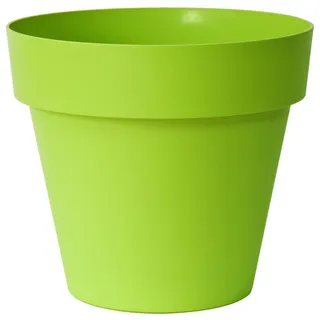 Euro3plast MITU Pac kleine Blumentöpfe in rund aus Kunststoff in grün 8-10 - 12-14 oder 16 cm ohne Löcher für Innen- und Außenbereich (14 cm)