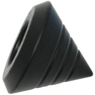 Gardinia Kegel Profil, 2 x Endstück, Metall, schwarz-matt, für Gardinentechnik Ø 16 mm