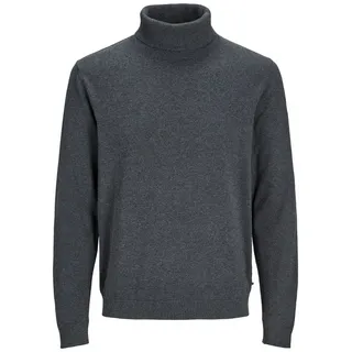 Jack & Jones Strickpullover Mit minimalistischem Design und elastischem Bund JJEBASIC KNIT ROLL NECK NOOS grau S (48)