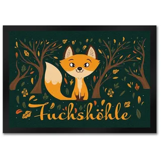 Fußmatte Fußmatte in 35x50 cm mit niedlichem Fuchs im Wald und Herbst Motiven, speecheese