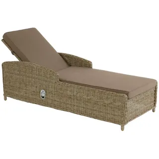 Inko Gartenlounge-Sessel Inko Lounge-Liege Leona Rattanoptik Sonnenliege Loungeliege 3 Farben