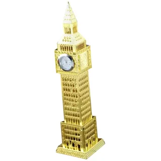 Cabilock London Big Ben Uhr Retro Metall Standuhr Miniatur Kreative Heimtextilien Deko Für Haushalt Party Wohnzimmer Tischdekoration 5.50X5.50X8.86 Zoll