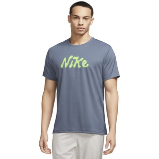 Nike Dri-FIT UV Miler Studio '72 - Laufshirt - Herren, Blue/Light Green, M