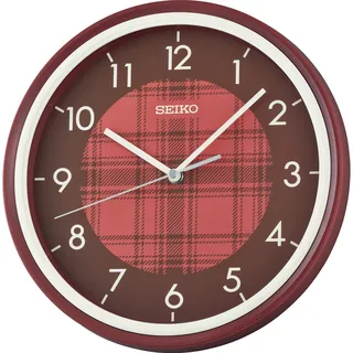Seiko QHA016R 0,00 Quarz Wanduhr rot