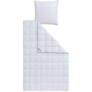 Fjödur Daunenbettdecke + Federkissen »Felix«, 1x 155x220cm + 1x 80x80cm, fjödur