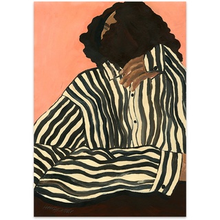 The Poster Club - Serene Stripes von Hanna Peterson, 70 x 100 cm