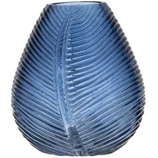 Ladelle Glasvase, Blau, Glas, Baum/Pflanze/Natur, Rund, 15 cm, Dekoration, Vasen, Glasvasen