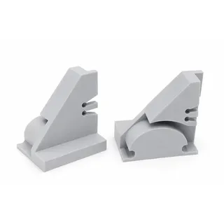 2er Set Endkappen kompatibel mit Velux® Bedienschiene 948536 – Kompatibel mit FHU & Alten FHL Plissees – Verstärkte Endstücke aus hochwertigem Kunststoff – Ersatzteile für Dachfenster Plissee