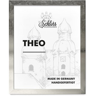 Schloss BILDERRAHMEN Theo 59,4x84 cm DIN A1, Dekor Silber Vintage