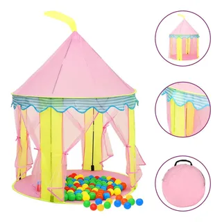 vidaXL Kinder-Spielzelt mit 250 Bällen Rosa 100x100x127 cm