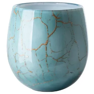 Fink Kerzenhalter), Vase oder Windlicht, COSMIC Opalglas Grün (17cm)