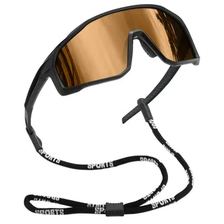 Joopin Umlaufende Sport Sonnenbrille Herren Polarisiert Fahrradbrille Sportbrille Sportsonnenbrille Radsportbrillen Schnelle Brille TR90 mit UV400-Schutz (Braun) - 78 mm x 132 mm x 52 mm