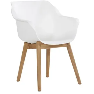 Hartman Sophie Gartenstuhl 62 x 53 x 112 cm teak/weiß stapelbar