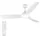 132 cm 35 W Weiß