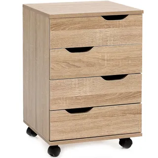 KADIMA DESIGN Rollcontainer 40x60x40 cm braun