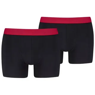 Levi's LEVIS MEN TWILL WB BOXER BRIEF schwarz/rot M 2er Pack