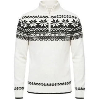 Brandit Textil Troyer Norweger Pullover Weiß M