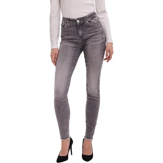 Vero Moda Damen Jeans VMPEACH Skinny Fit Grau 10255749 Normaler Bund Reißverschluss M - 30
