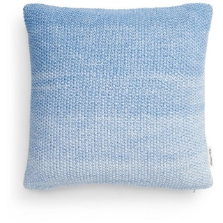 Marc O'Polo Home Dekokissen Nordic knit melange, aus gestrickter nachhaltiger Baumwolle blau