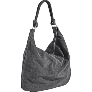 Beuteltasche HEINE Gr. B/H/T: 39 cm x 49 cm x 2 cm, grau Damen Taschen Handtaschen