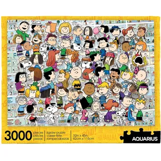 AQUARIUS Peanuts Cast Puzzle (3000 Piece Jigsaw Puzzle) - Officially Licensed Peanuts Merchandise & Collectibles - Glare Free - Precision Fit - Virtually No Puzzle Dust - 32 x 45 Inches