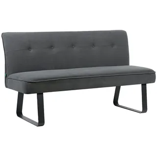 dubi möbel Sitzbank Emilia Cord Grau 156 x 88 x 65 cm