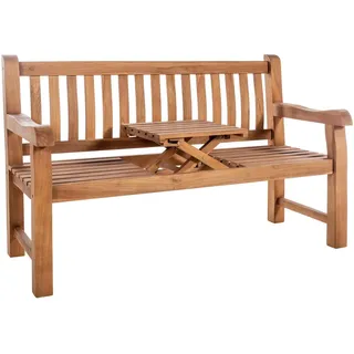 CLP Gartenbank, Teak, Holz, 150x93x61 cm, Gartenmöbel, Gartenbänke